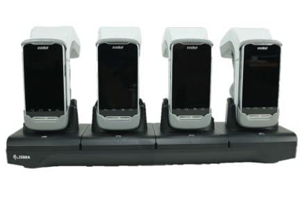 Zebra 4-Slot Charging Cradle - Batterilader - utgangskontakter: 4 - for Zebra RFD8500