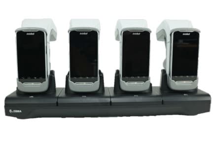 Zebra 4-Slot Charging Cradle - Batterilader - utgangskontakter: 4 - for Zebra RFD8500