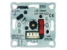 PEHA Lysdæmper lavspænding LED-dimmer Metallisk