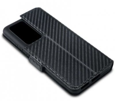 Huawei P40 Plånboksfodral Karbon Slim Svart