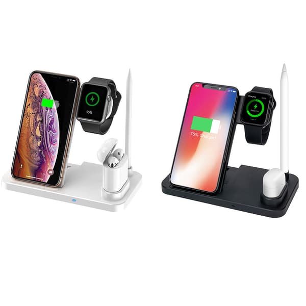 4 i 1 Trådlösladdnings Airpods, Apple Pen, Apple Watch, Mobil
