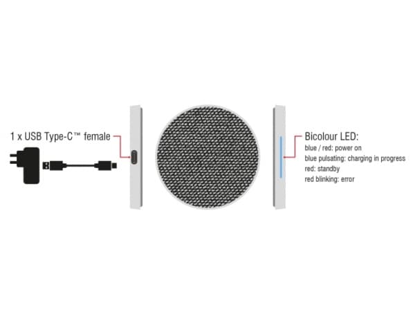Delock Wireless Qi Fast Charger - Trådlös laddningsmatta - 10 Watt - Fast Charge
