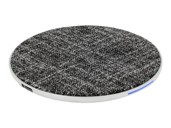 Delock Wireless Qi Fast Charger - Trådløs ladematte - 10 watt - Fast Charge Sort, Grå
