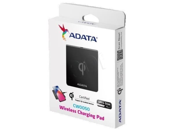 ADATA CW0050 - Trådlös laddningsmatta - 1 A - svart