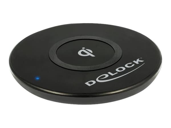 Delock - Trådløs ladematte - 10 watt - Fast Charge Sort
