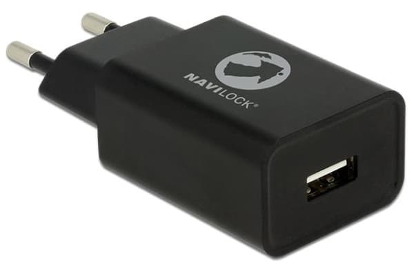 Navilock - Strømadapter - 1.5 A - QC 3.0 (USB) - svart