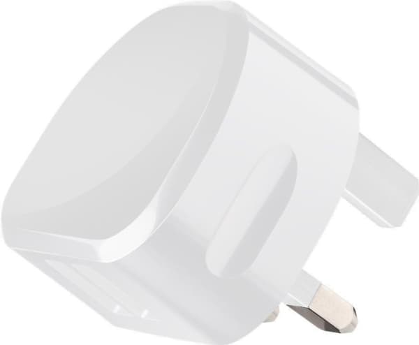 MicroConnect - Strømadapter - 2.4 A - 2 utgangskontakter (USB) - hvit - Storbritannia