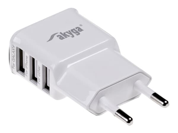 Akyga AK-CH-05, Sisätila, AC, DC, 5 V, 3,1 A, Valkoinen Valkoinen