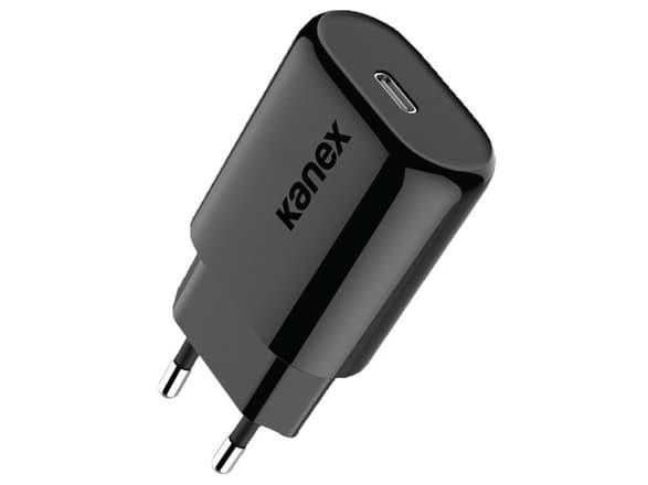 Kanex GoPower - Strømadapter - 18 watt - Fast Charge (24 pin USB-C) - svart - Europa