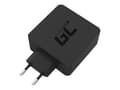 Miniatyrbilde 5 av 5: Green Cell - Strømadapter - 45 watt - PD 3.0 - 2 utgangskontakter (USB, 24 pin USB-C) - på kabel: USB-C - svart