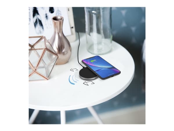 ZENS Round - Trådløs ladematte - svart