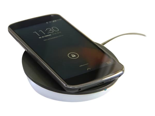 Navilock - Trådløst ladestativ - 1 A (USB) - for Google Nexus 4, Nexus 5, Nexus 7; LG Optimus G PRO E980, G Pro E986; Nokia Lumia 1520, 930