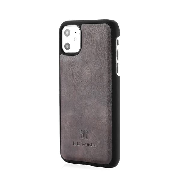 DG.MING 2-in-1 Magnet Wallet iPhone 11 Brown