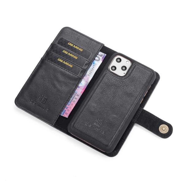 DG.MING 2-in-1 Magnet Wallet iPhone 11 Pro Max Black