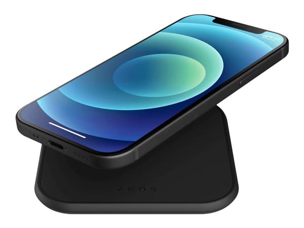 ZENS Single - Slimline - trådløs ladepute - 10 watt - Apple Fast Charge, FC - svart