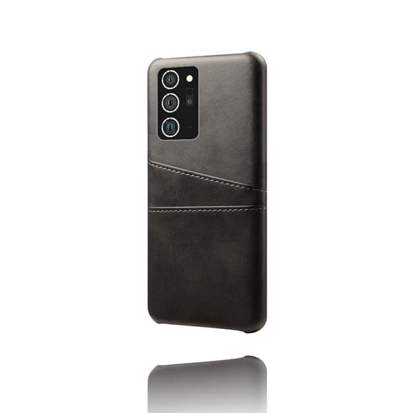 Läderskal Med Kortfack Galaxy Note 20 Ultra Svart