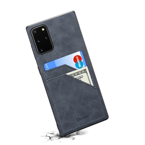 Läderskal Kortfack Samsung Galaxy Note 20 Ultra Grå