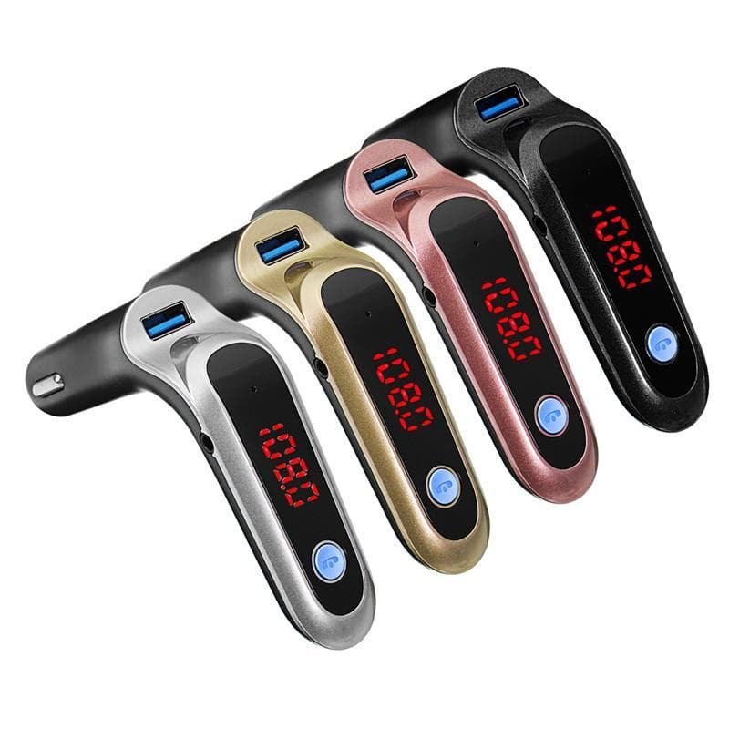 FM Transmitter with Bluetooth Handsfree 4 in 1 Black