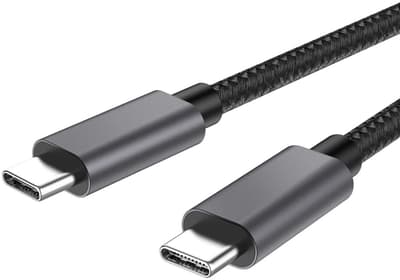 USB 3.1 trasselfri laddkabel, Gen 1, C till C, 1 M (1 Meter)