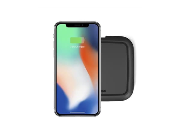 ZENS Single Fast Wireless Charger - Trådløs ladematte - 10 watt - FC - hvit