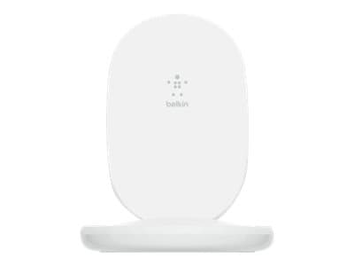 Belkin BoostCharge - Trådløs ladepute + AC-strømadapter - 15 watt - hvit - for Apple iPhone 11, 11 Pro, 11 Pro Max, 8, 8 Plus, X, XR, XS, XS Max; Sam