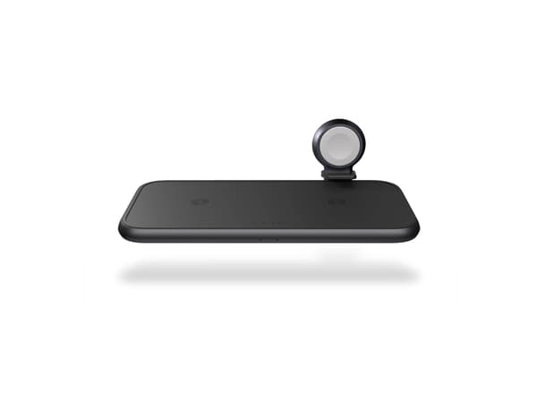 Zens Aluminium Series Dual + Watch (without Watch Cable) - Trådløs ladematte - 45 watt - Apple Fast Charge (USB) - svart