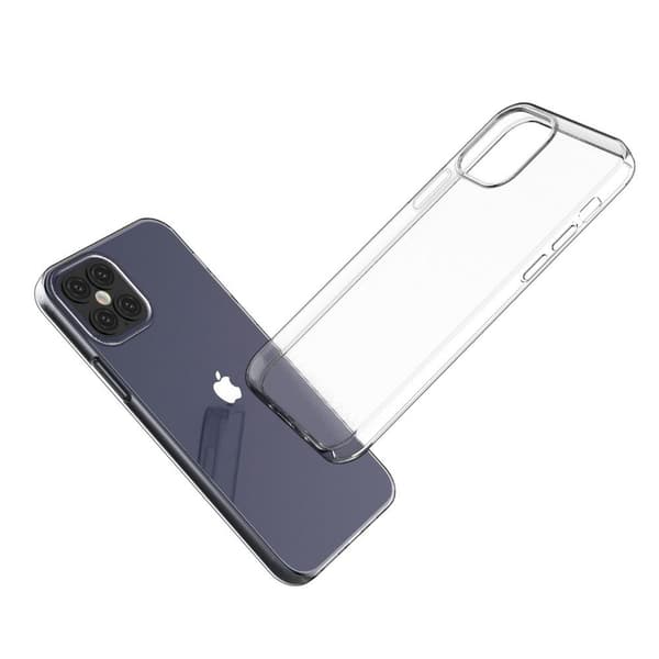 iPhone 12 / 12 PRO silikondeksel TPU - Gjennomsiktig