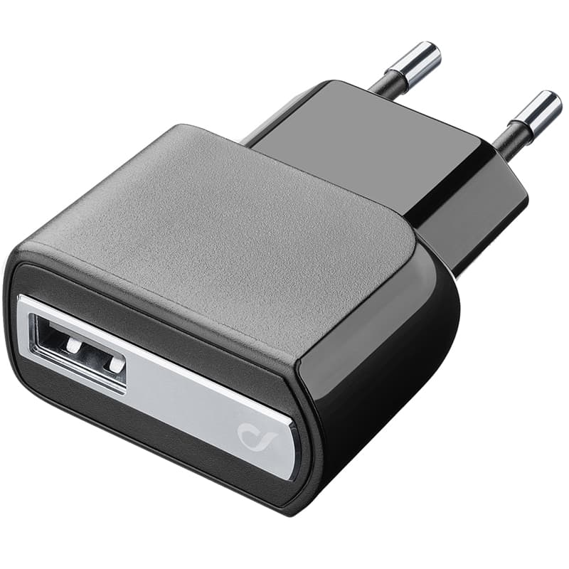 Cellularline Väggladdare 1xUSB 2A, Svart