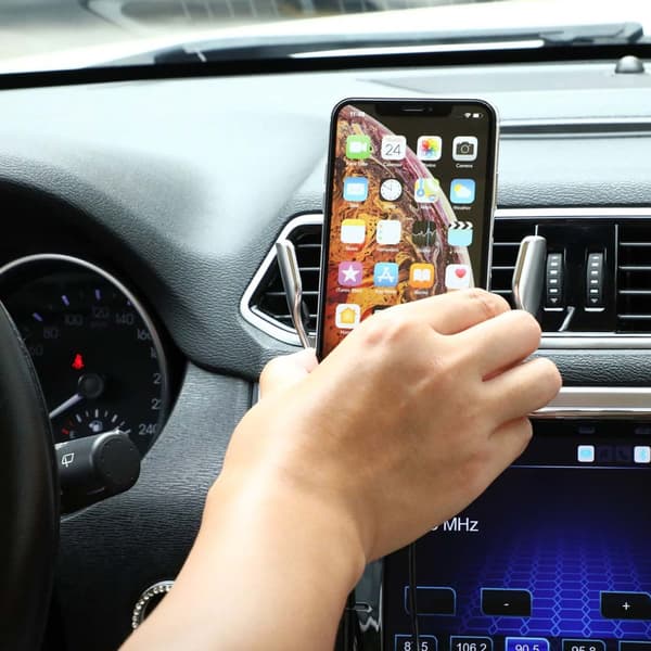 USB-C Smart Trådlös Mobilladdare QI Mobilhållare för Bil