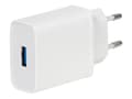 Miniatyrbilde 2 av 5: Vivanco - Strømadapter - 18 watt - 3 A - QC 3.0 (USB) - hvit