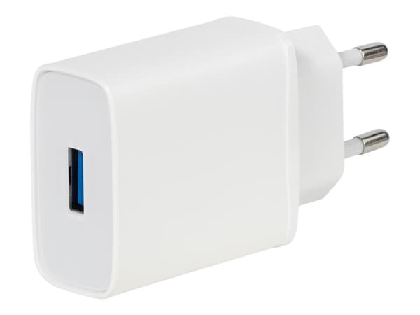 Vivanco - Strømadapter - 18 watt - 3 A - QC 3.0 (USB) - hvit