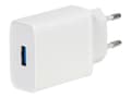 Miniatyrbilde 1 av 5: Vivanco - Strømadapter - 18 watt - 3 A - QC 3.0 (USB) - hvit