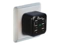 Miniatyrbilde 1 av 5: Inter-Tech Argus LS-6US - Strømadapter - 34 watt - 6.8 A - 6 utgangskontakter (USB)
