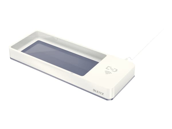 Leitz WOW Desk Organizer - Trådløs ladematte - 1 A - på kabel: Micro-USB - hvit