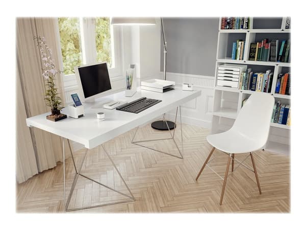 Leitz WOW Desk Organizer - Trådløs ladematte - 1 A - på kabel: Micro-USB - hvit