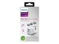 Miniatyrbild 1 av 5: Philips DLP2220 - Strömadapter - 15.5 Watt - 3.1 A - Ultra Fast Charge - 2 utdatakontakter (USB)