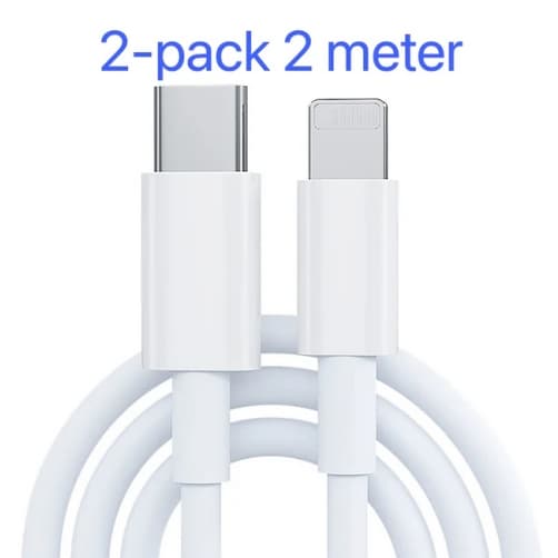 iPhone kabel för Apple 11/12 USB-C till Lightning 2M