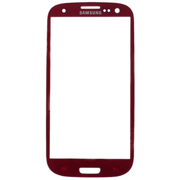 Samsung Galaxy S3 (SM-I9300) Glas - Röd