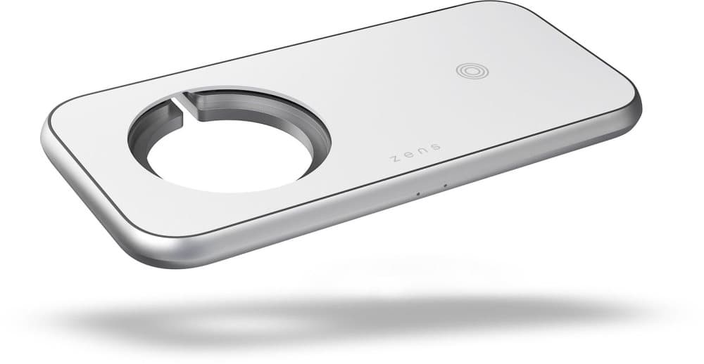 ZENS 3in1 Laddare Designad för Magsafe 10W+Plats för Magsafe + USB-A