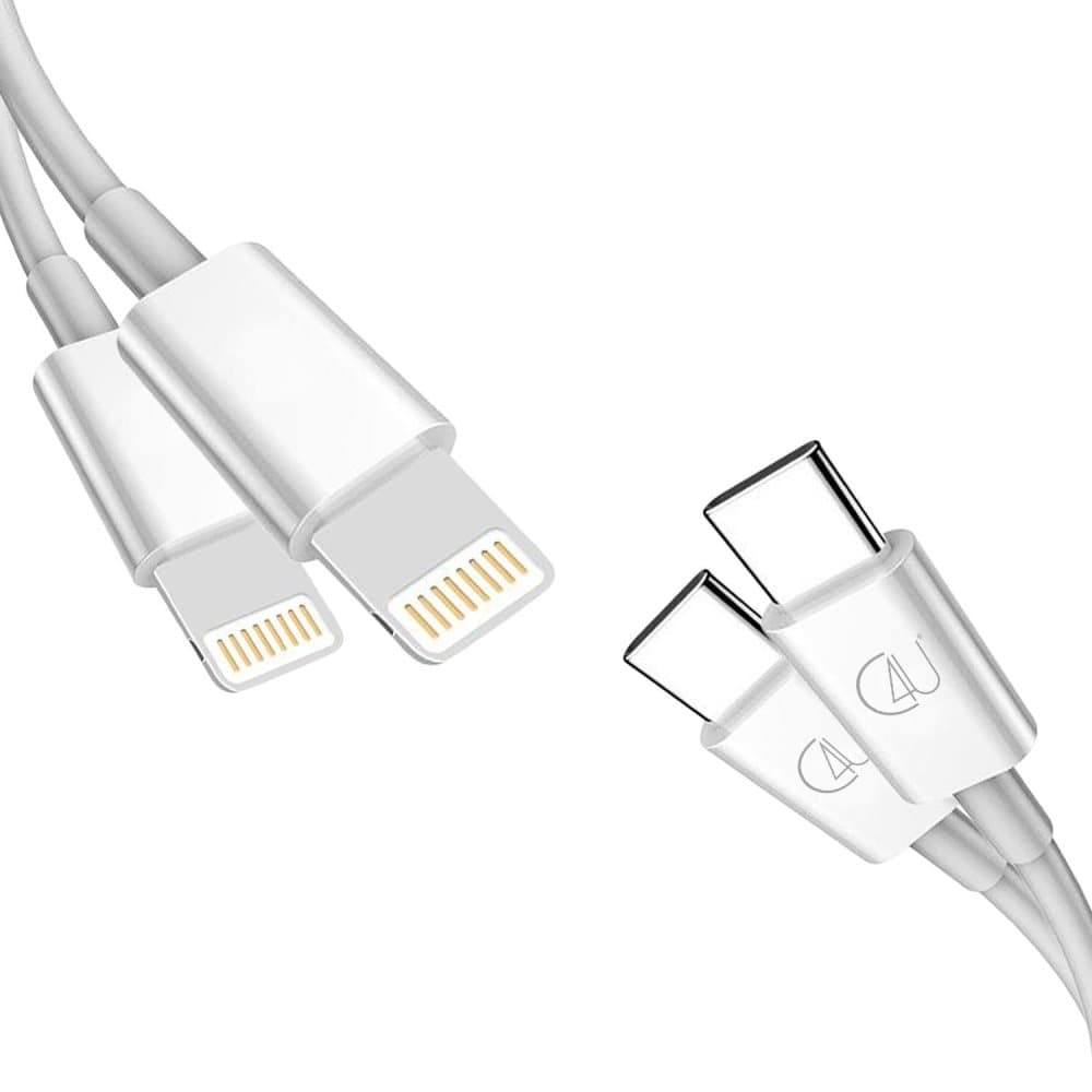 C4U® 2pakke 2m USB-C - IOS 3A opladningskabel hurtigopladning QC3.0 60W