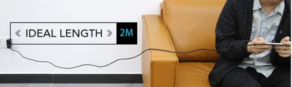 2 m Baseus 3A snabb USB-C laddare svart