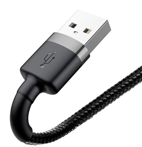 2 m Baseus 3A snabb USB-C laddare svart Svart 2