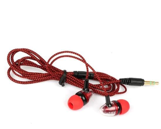 Mambaman TM1 hörlurar 3,5 mm in-ear hörlurar bas sport gul