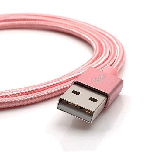 hög kvalitet 2 m iphone rosa kabel