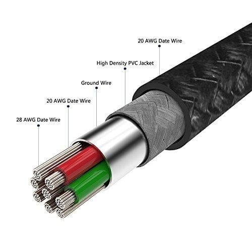 hög kvalitet 1,5 m iphone rosa kabel