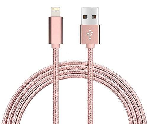 hög kvalitet 1,5 m iphone rosa kabel
