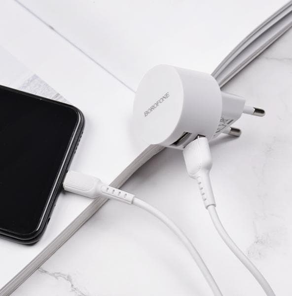 BA23A Brilliant dubbelportsladdarset (Micro-USB) svart