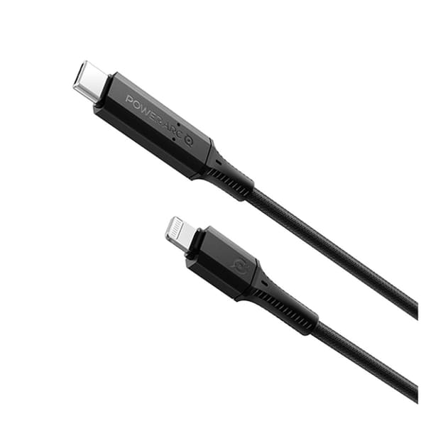 Spigen PowerArc Kaapeli ArcWire USB-C Lightning 1 m Musta