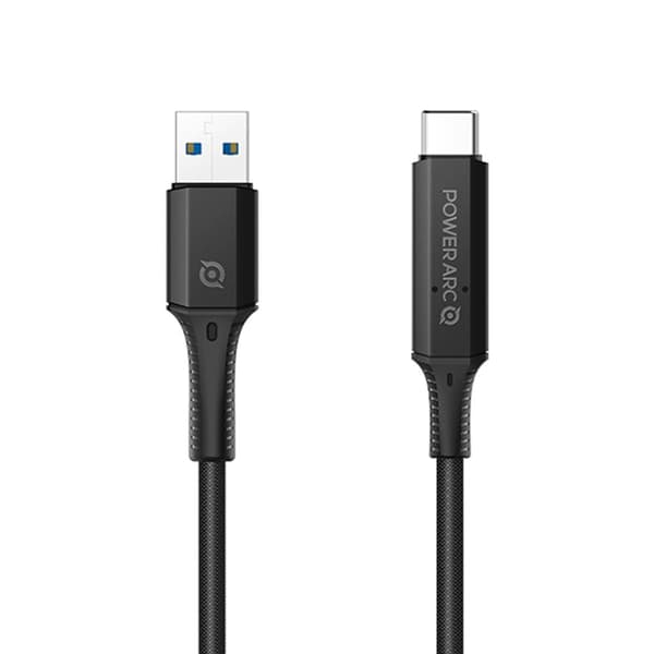Spigen PowerArc Kabel ArcWire™ USB-A till USB-C 1 meter 2-pak Sort