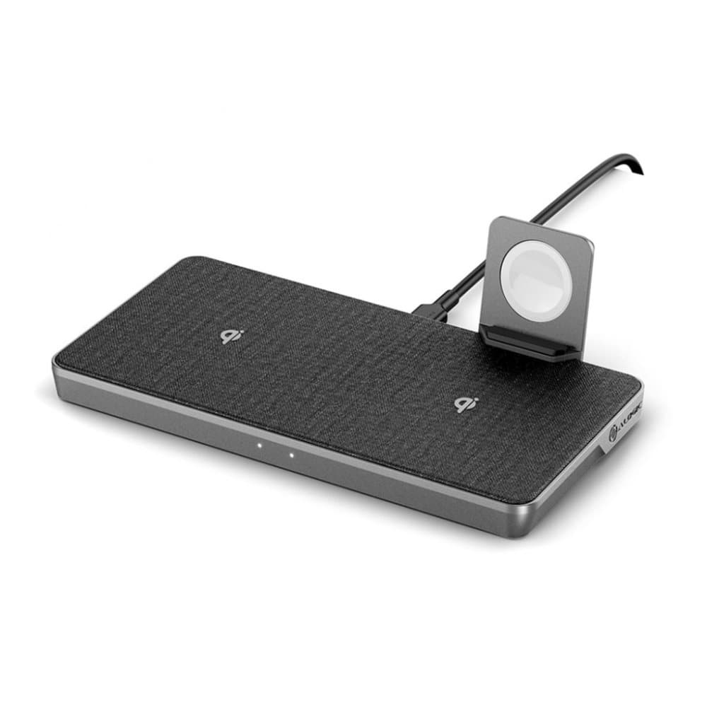 ALOGIC Ultra Power 4i1 Trådlös Dubbel Laddningsdocka med Apple Watchladdare CDON